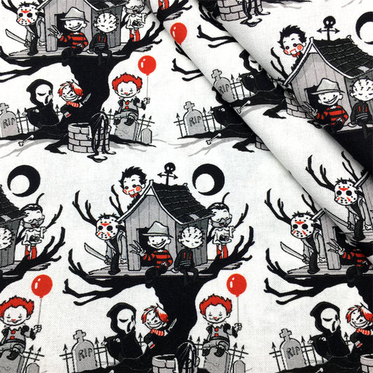 leaf leaves tree printed fabric