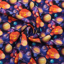 Load image into Gallery viewer, purple series planet solar system galaxy printed fabric
