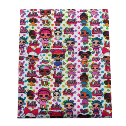 dots spot printed fabric