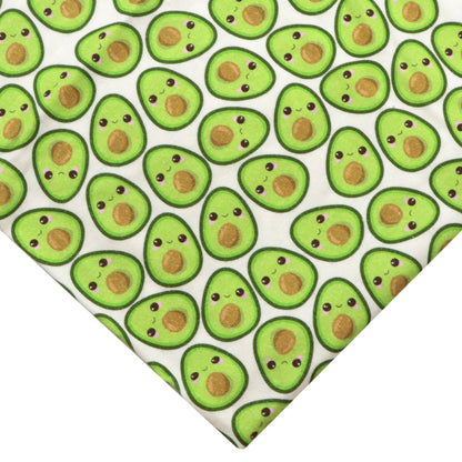 avocado fruit green series printed fabric