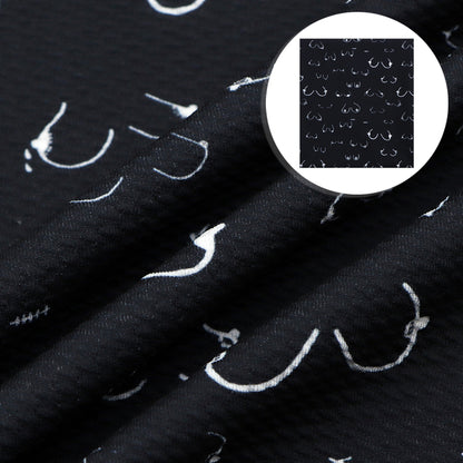 breast cancer paint splatter printed fabric