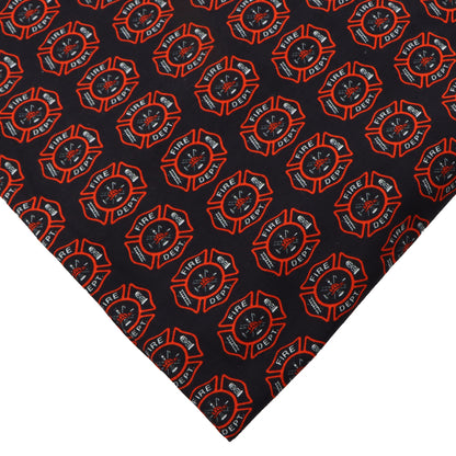 fire truck fire hydrant firemen printed fabric