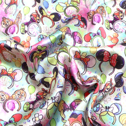 crochet headband hairband printed fabric