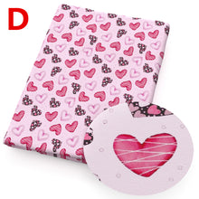 Load image into Gallery viewer, Valentine&#39;s Day printed fabric
