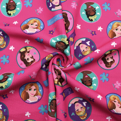 flower floral pink series printed fabric