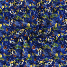 Load image into Gallery viewer, star moon printed fabric
