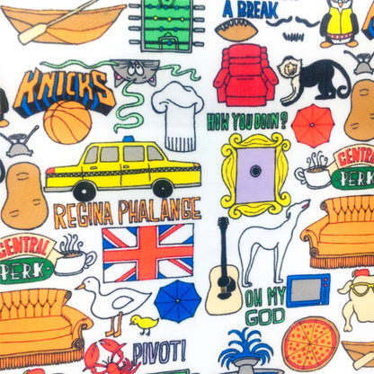 pizza hut pizza printed fabric