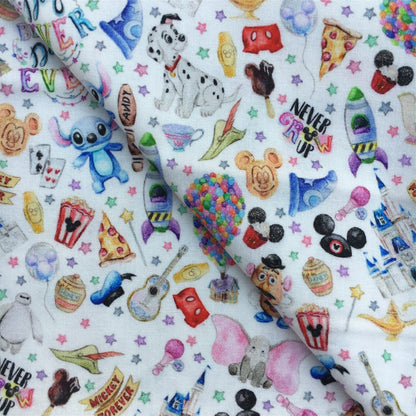 popcorn cap hat star starfish printed fabric