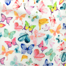 Load image into Gallery viewer, butterfly rainbow color printed fabric

