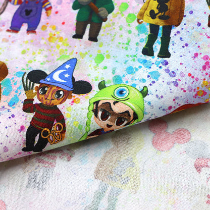 paint splatter printed fabric