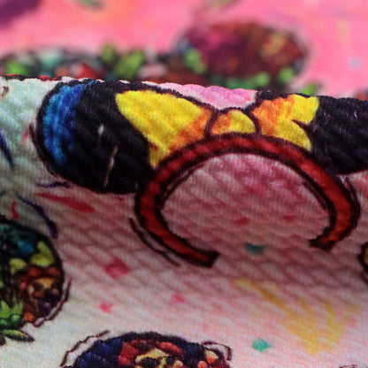 gradient color firework crochet headband hairband printed fabric