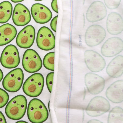 avocado fruit green series printed fabric