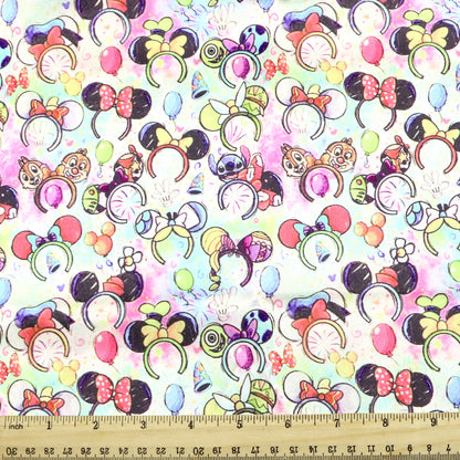 crochet headband hairband printed fabric