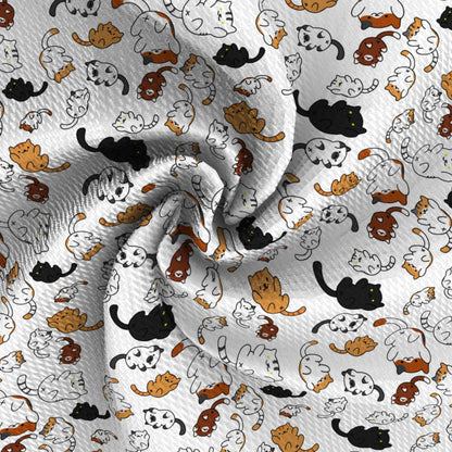 cat printed fabric