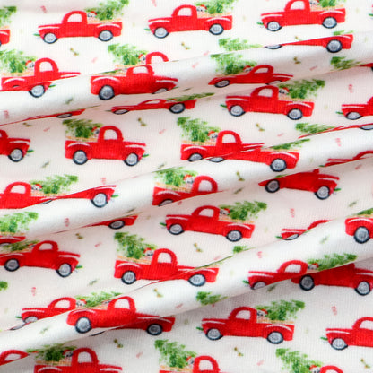 christmas day printed fabric