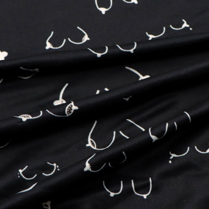 breast cancer paint splatter printed fabric