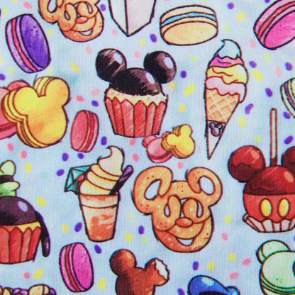 food cake cupcake ice cream popsicle printed fabric