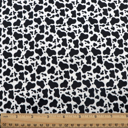 cow pattern printed fabric