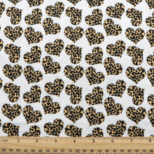 Load image into Gallery viewer, valentines day heart love leopard cheetah printed fabric

