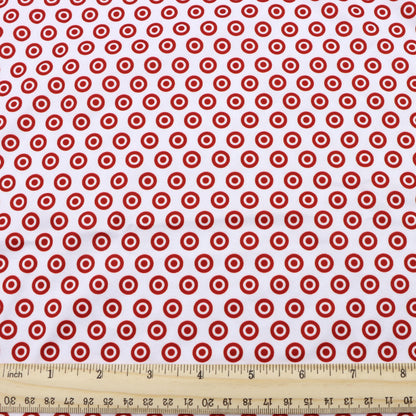 dots spot printed fabric