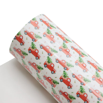 christmas day printed fabric