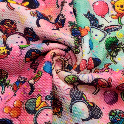 gradient color firework crochet headband hairband printed fabric