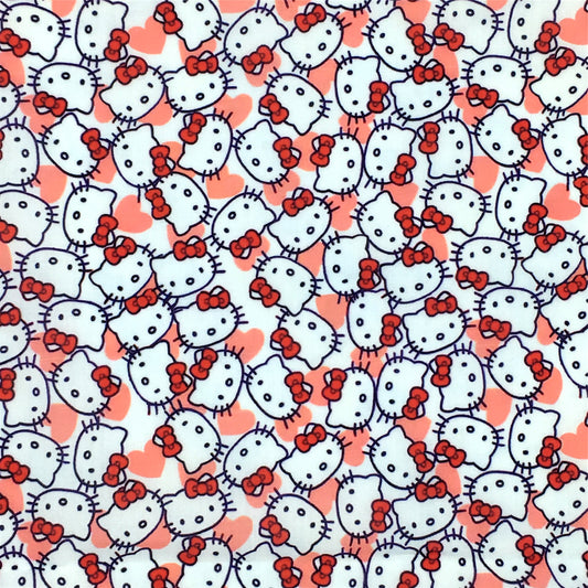 heart love valentines day printed fabric