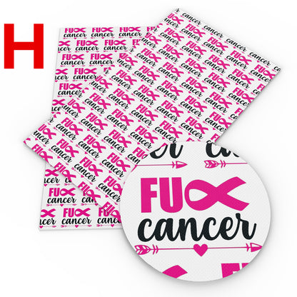 breast cancer printed fabric