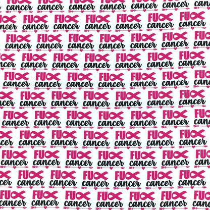 pink series awareness breast cancer printed fabric