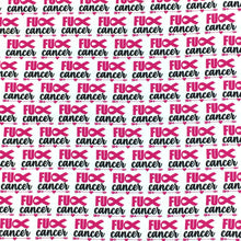 Load image into Gallery viewer, letters alphabet pink series awareness breast cancer printed fabric
