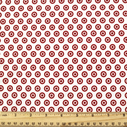 dots spot printed fabric