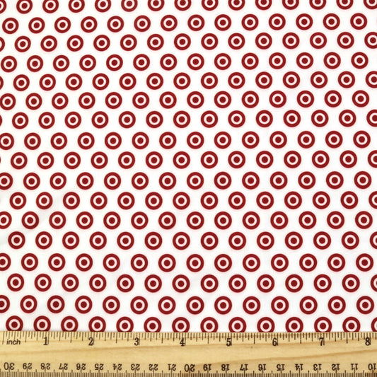 dots spot printed fabric