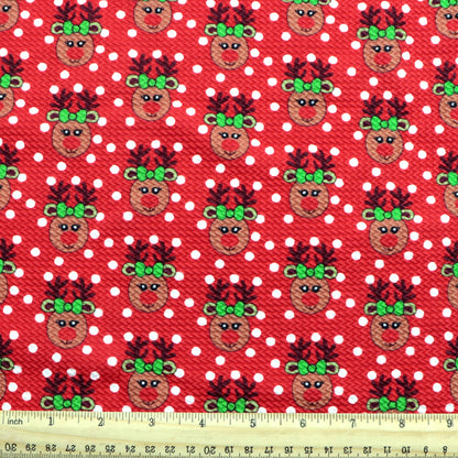 deer reindeer giraffe christmas printed fabric