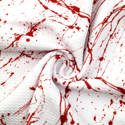 paint splatter blood printed fabric