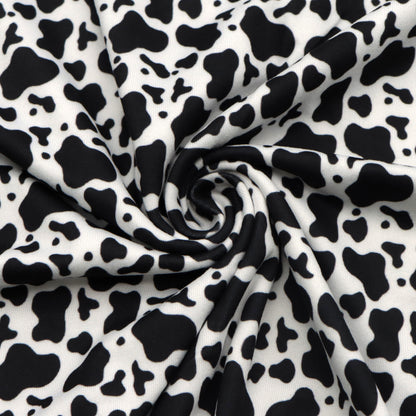cow pattern printed fabric