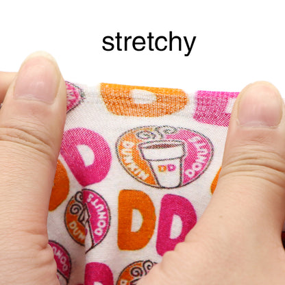 drinks dunkin donuts printed fabric