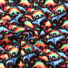 Load image into Gallery viewer, dinosaurs dino printed fabric
