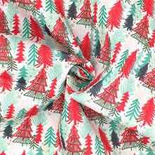 Load image into Gallery viewer, christmas tree christmas day printed fabric
