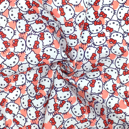 heart love valentines day printed fabric