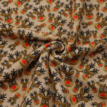 Load image into Gallery viewer, christmas day deer reindeer giraffe printed fabric
