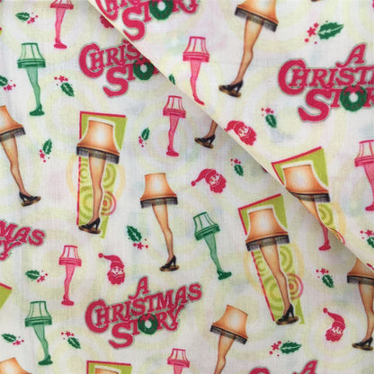 christmas festival christmas hat santa printed fabric