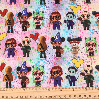 paint splatter printed fabric