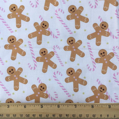 star starfish christmas day gingerbread man crutch printed fabric