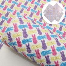 Load image into Gallery viewer, rainbow color rabbit bunny easter bunny printed fabric
