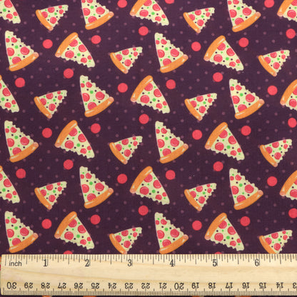 food pizza hut pizza printed fabric