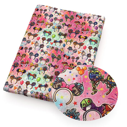 firework gradient color crochet headband hairband printed fabric