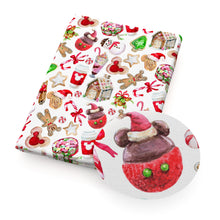 Load image into Gallery viewer, gingerbread man christmas day printed fabric
