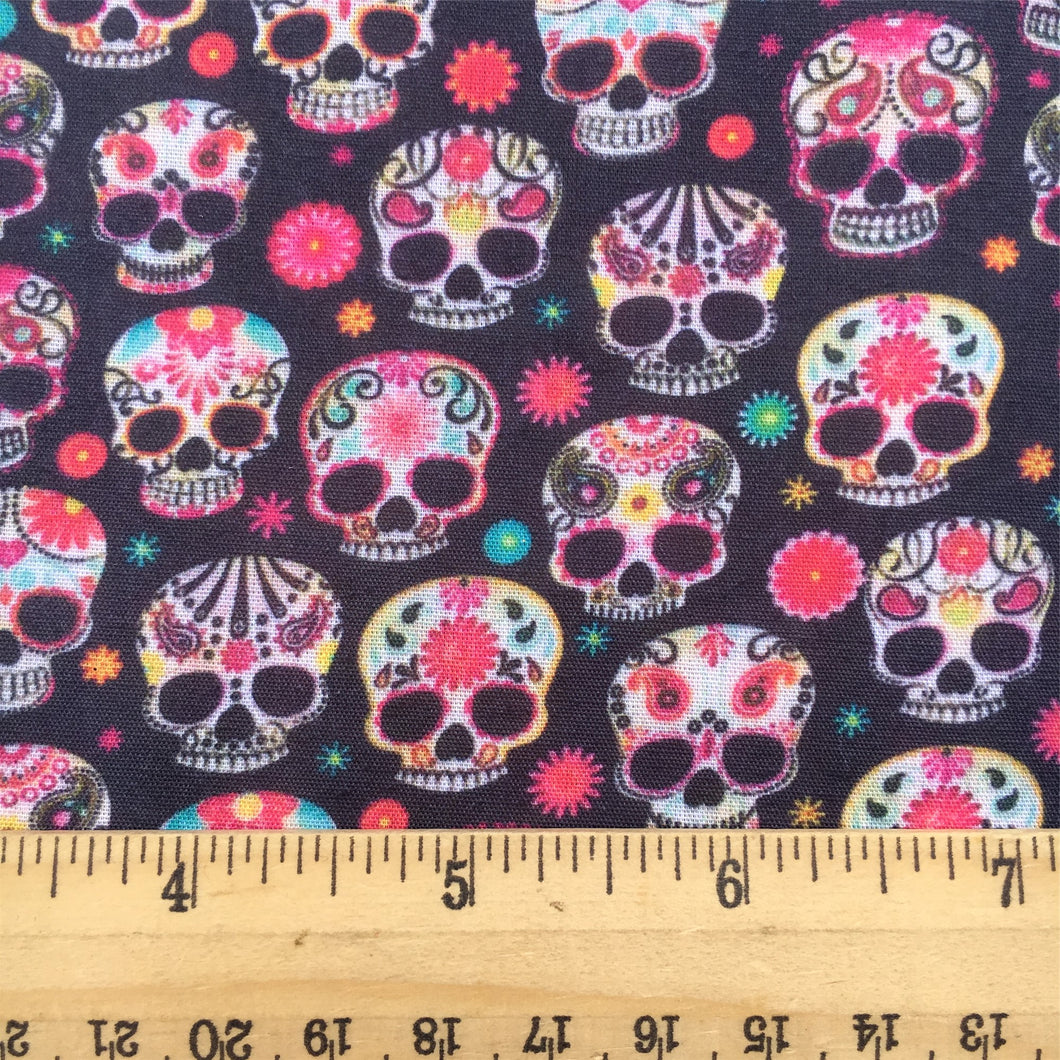 Skull Themed Printed Fabric