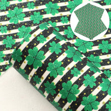 Load image into Gallery viewer, st patricks clover shamrock printed fabric
