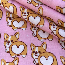 Load image into Gallery viewer, pink series dog puppy printed fabric
